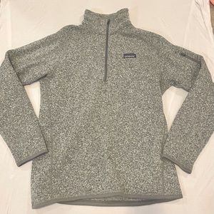 Grey Patagonia quarter zip